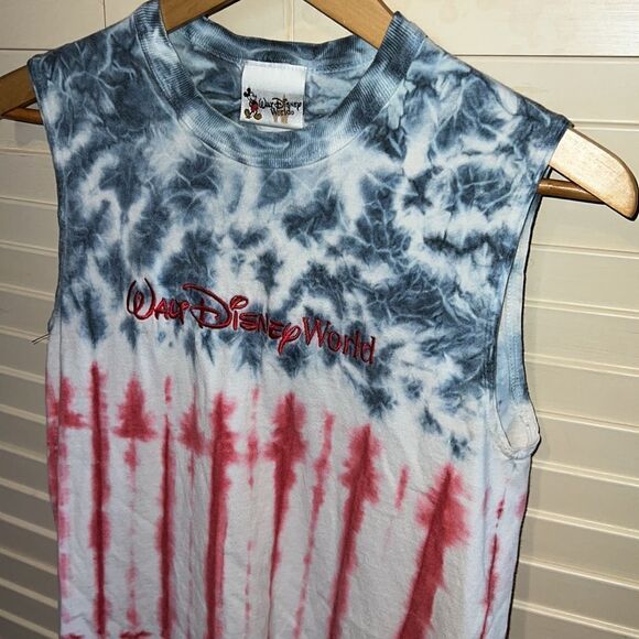 Walt Disney World Tie Dye All Over Print Tee Shirt 90s 1990s - Picture 2 of 6